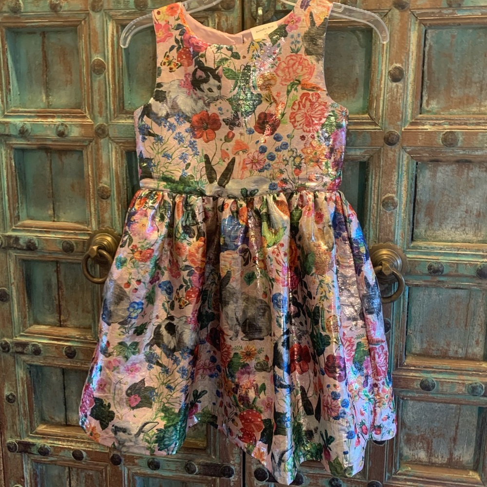 Exquisite Metallic Sparkly Dress with fun design